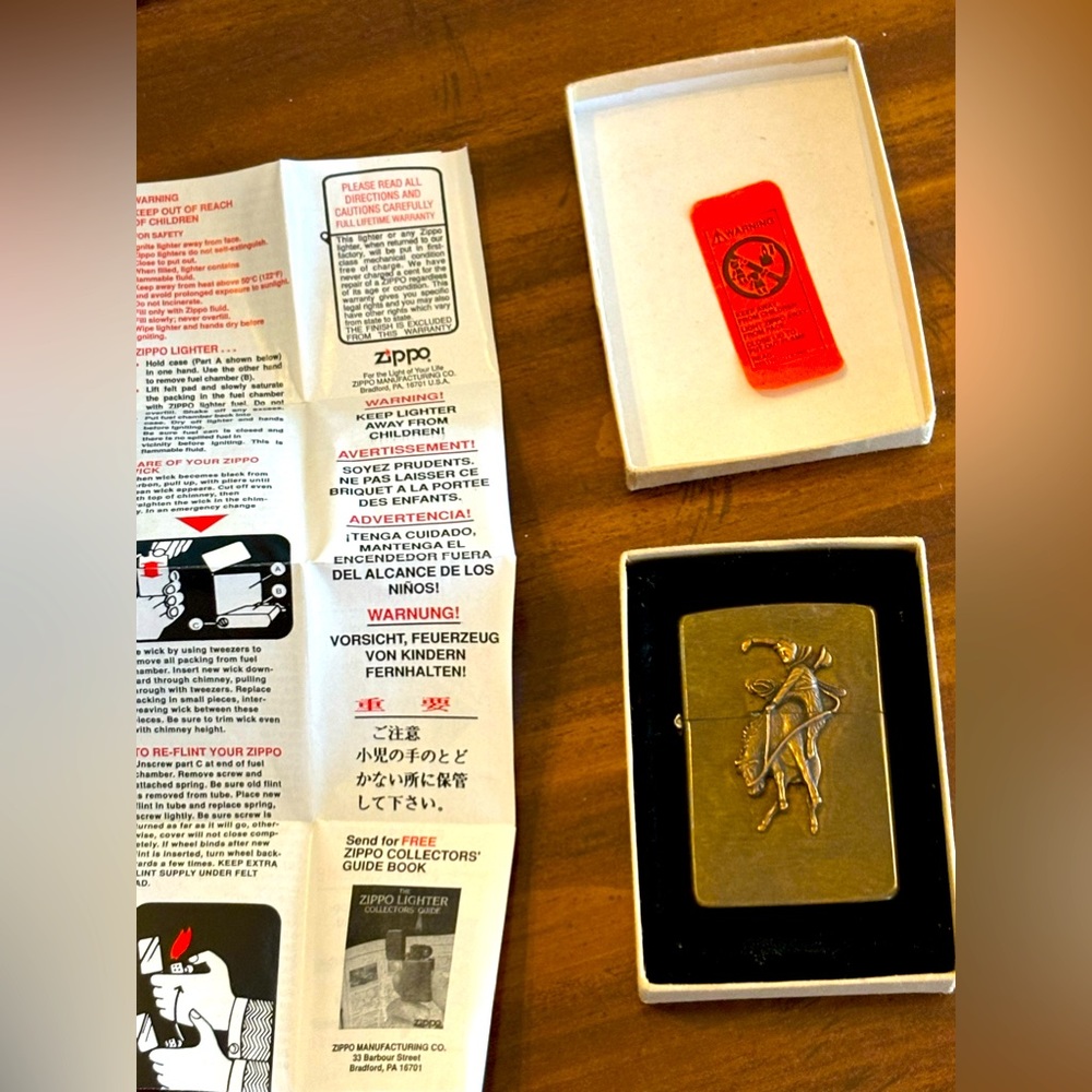RARE Marlboro Roper Lighter Collectors Brass